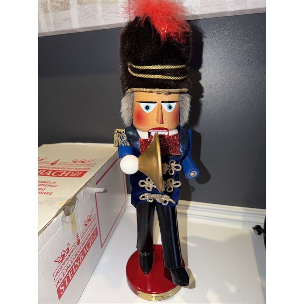 Steinbach Club Ring Máster, Nutcracker With Tag And Box -  Missing Cymbal READ